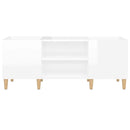 vidaXL magasfényű fehér szerelt fa hanglemezszekrény 121x38x48 cm