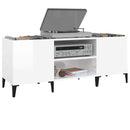 vidaXL fehér szerelt fa hanglemezszekrény 121x38x48 cm