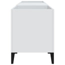 vidaXL fehér szerelt fa hanglemezszekrény 121x38x48 cm