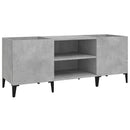vidaXL betonszürke szerelt fa hanglemezszekrény 121x38x48 cm