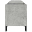 vidaXL betonszürke szerelt fa hanglemezszekrény 121x38x48 cm