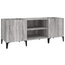 vidaXL szürke sonoma színű szerelt fa hanglemezszekrény 121x38x48 cm
