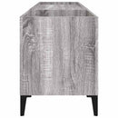 vidaXL szürke sonoma színű szerelt fa hanglemezszekrény 121x38x48 cm