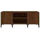 vidaXL barna tölgyszínű szerelt fa hanglemezszekrény 121x38x48 cm