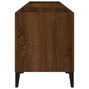 vidaXL barna tölgyszínű szerelt fa hanglemezszekrény 121x38x48 cm