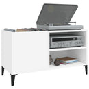 vidaXL fehér szerelt fa hanglemezszekrény 84,5x38x48 cm