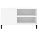 vidaXL fehér szerelt fa hanglemezszekrény 84,5x38x48 cm