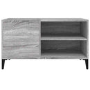 vidaXL szürke sonoma színű szerelt fa hanglemezszekrény 84,5x38x48 cm