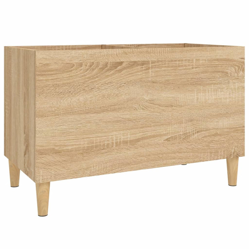 vidaXL sonoma tölgy színű szerelt fa hanglemezszekrény 74,5x38x48 cm