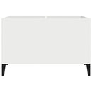 vidaXL fehér szerelt fa hanglemezszekrény 74,5x38x48 cm