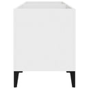 vidaXL fehér szerelt fa hanglemezszekrény 74,5x38x48 cm