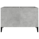 vidaXL betonszürke szerelt fa hanglemezszekrény 74,5x38x48 cm