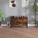 vidaXL füstös tölgy színű szerelt fa hanglemezszekrény 74,5x38x48 cm