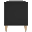 vidaXL fekete szerelt fa hanglemezszekrény 100 x 38x 48 cm