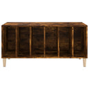 vidaXL füstös tölgy színű szerelt fa hanglemezszekrény 100x38x48 cm