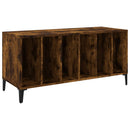 vidaXL füstös tölgy színű szerelt fa hanglemezszekrény 100x38x48 cm