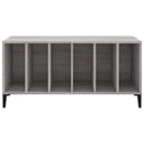 vidaXL szürke sonoma színű szerelt fa hanglemezszekrény 100x38x48 cm