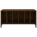 vidaXL barna tölgy színű szerelt fa hanglemezszekrény 100 x 38 x 48 cm