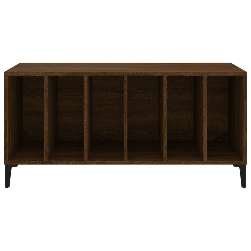 vidaXL barna tölgy színű szerelt fa hanglemezszekrény 100 x 38 x 48 cm