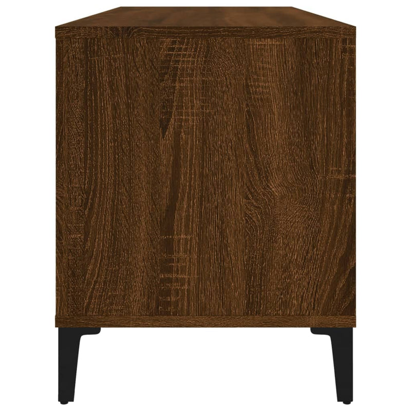 vidaXL barna tölgy színű szerelt fa hanglemezszekrény 100 x 38 x 48 cm