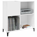 vidaXL fehér szerelt fa hanglemezszekrény 84,5 x 38 x 89 cm