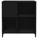 vidaXL fekete szerelt fa hanglemezszekrény 84,5 x 38 x 89 cm