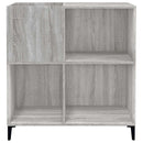 vidaXL szürke sonoma színű szerelt fa hanglemezszekrény 84,5x38x89 cm