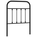 vidaXL fekete fém csere fejtámla 75 cm