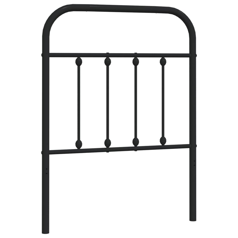 vidaXL fekete fém fejtámla 75 cm