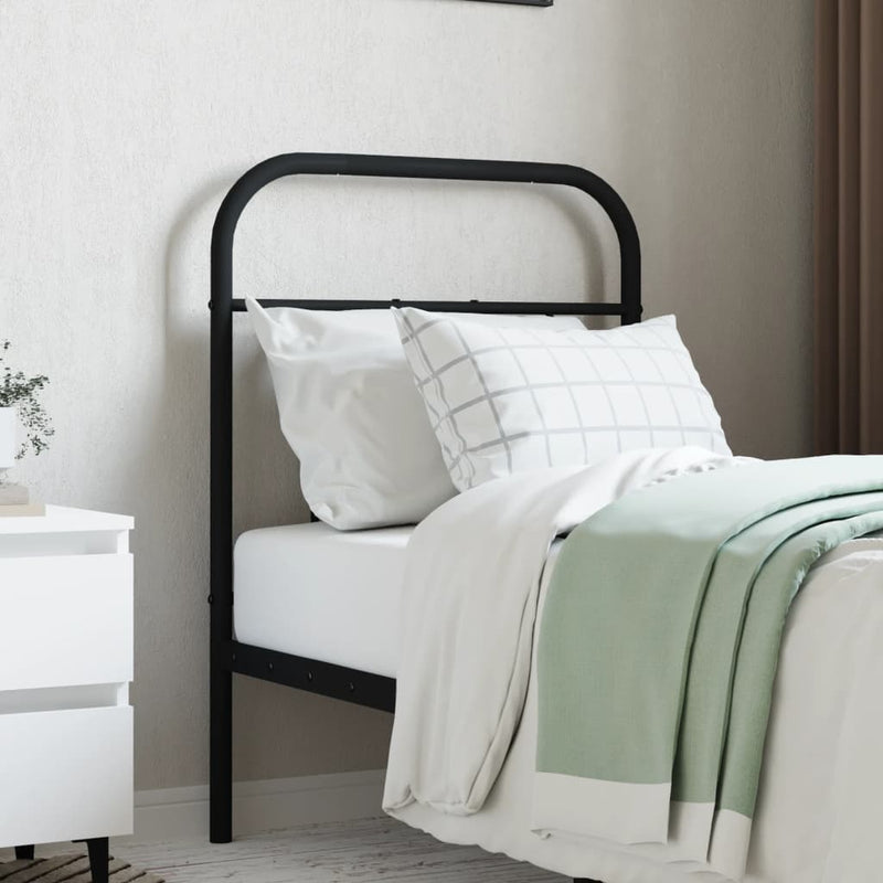 vidaXL fekete fém fejtámla 75 cm