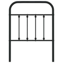 vidaXL fekete fém csere fejtámla 75 cm