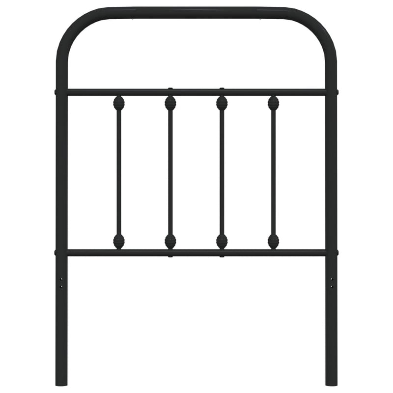 vidaXL fekete fém fejtámla 75 cm