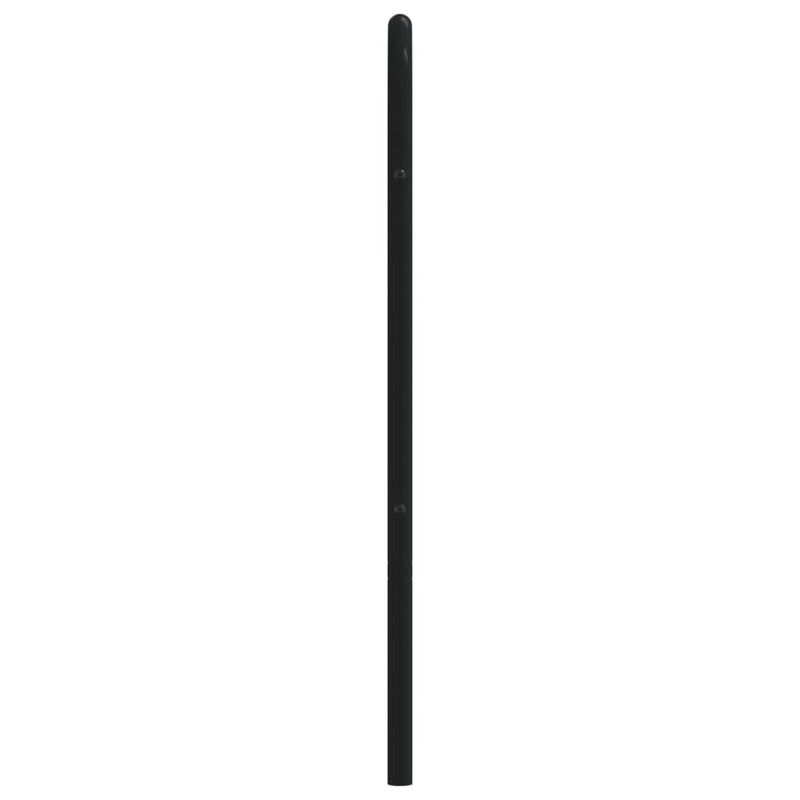 vidaXL fekete fém fejtámla 75 cm