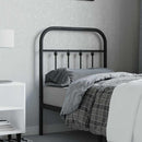 vidaXL fekete fém csere fejtámla 75 cm