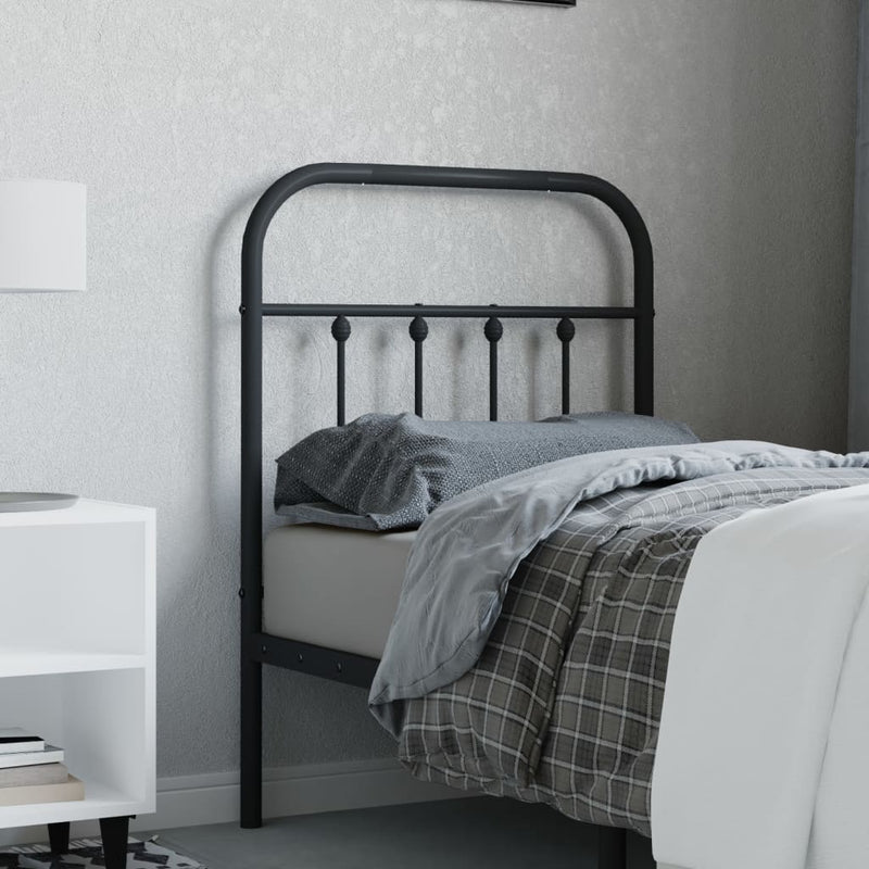 vidaXL fekete fém fejtámla 75 cm
