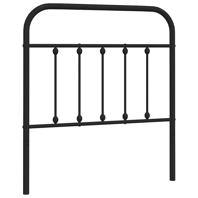 vidaXL fekete fém fejtámla 80 cm