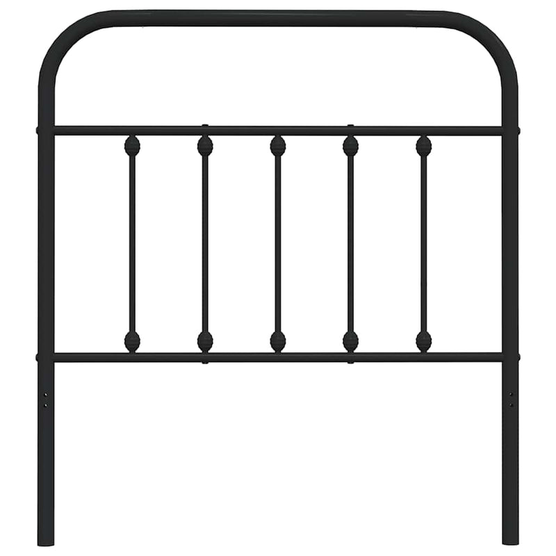 vidaXL fekete fém fejtámla 80 cm