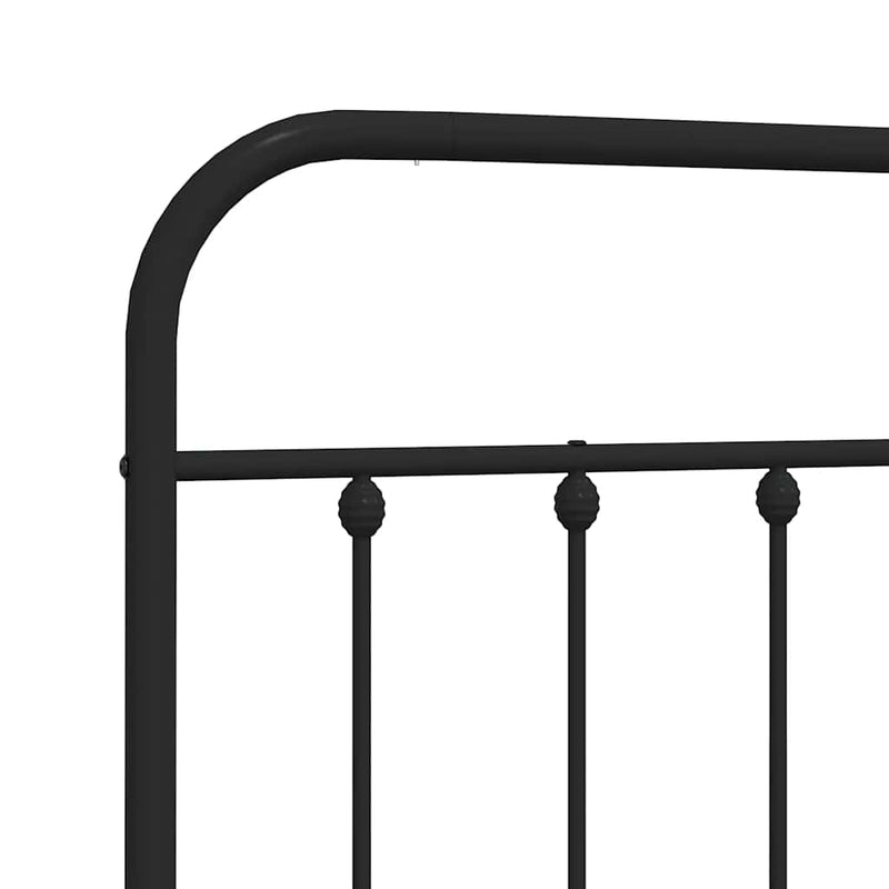 vidaXL fekete fém fejtámla 80 cm