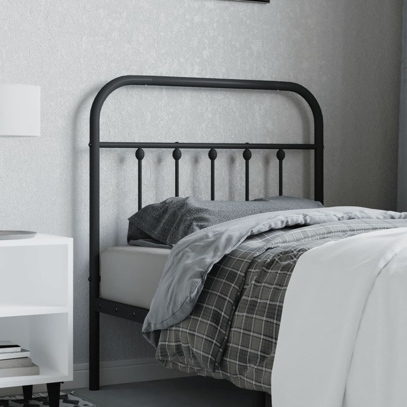 vidaXL fekete fém fejtámla 80 cm