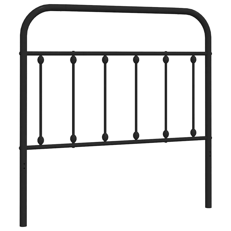 vidaXL fekete fém fejtámla 100 cm