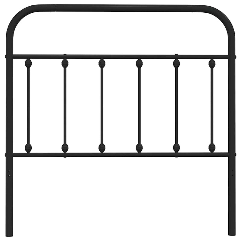 vidaXL fekete fém fejtámla 100 cm