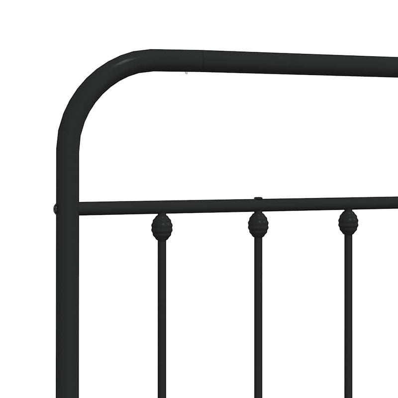 vidaXL fekete fém fejtámla 100 cm
