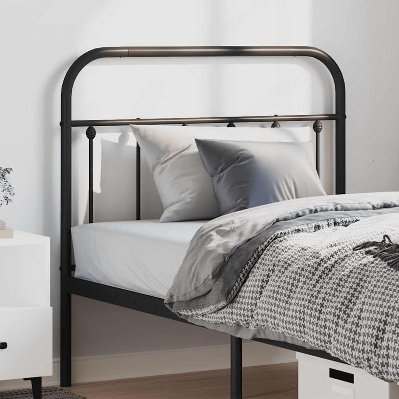 vidaXL fekete fém fejtámla 100 cm