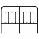 vidaXL fekete fém csere fejtámla 135 cm