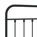 vidaXL fekete fém csere fejtámla 135 cm