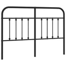 vidaXL fekete fém csere fejtámla 140 cm