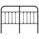 vidaXL fekete fém csere fejtámla 140 cm