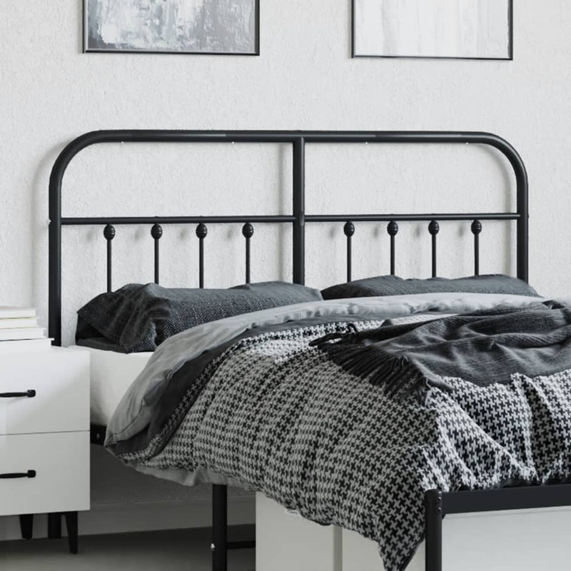 vidaXL fekete fém fejtámla 150 cm