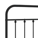 vidaXL fekete fém csere fejtámla 150 cm