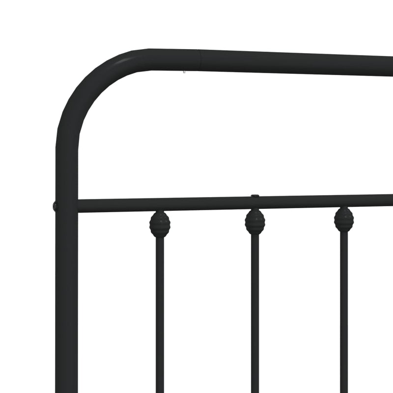 vidaXL fekete fém fejtámla 150 cm
